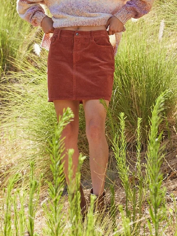 Goldie Stretch Corduroy Skirt
