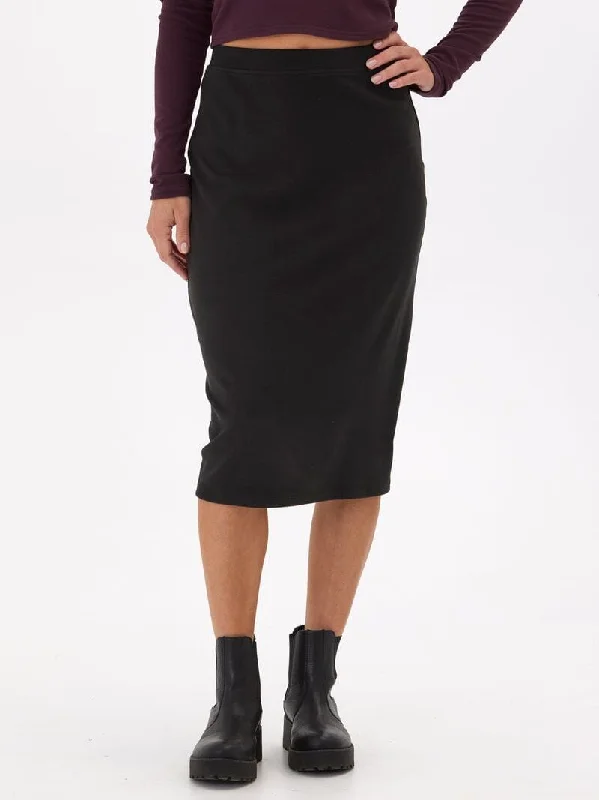 Marla Luxe Rib Midi Skirt