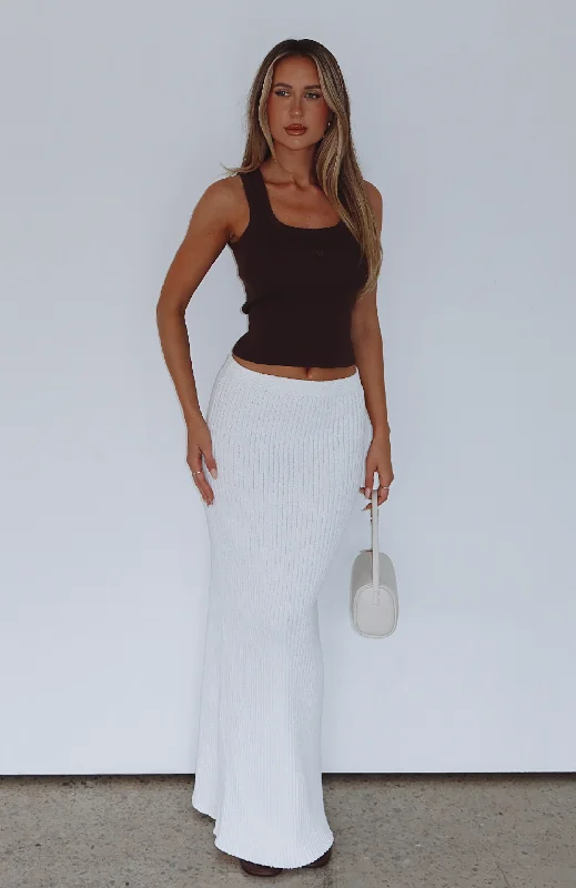 Millionaire Maxi Skirt White
