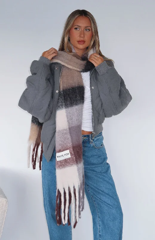 Colorado Scarf Burgundy/Cream