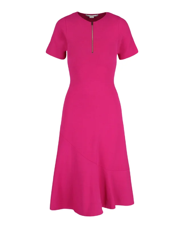 Compact Knit Short Sleeve Dress