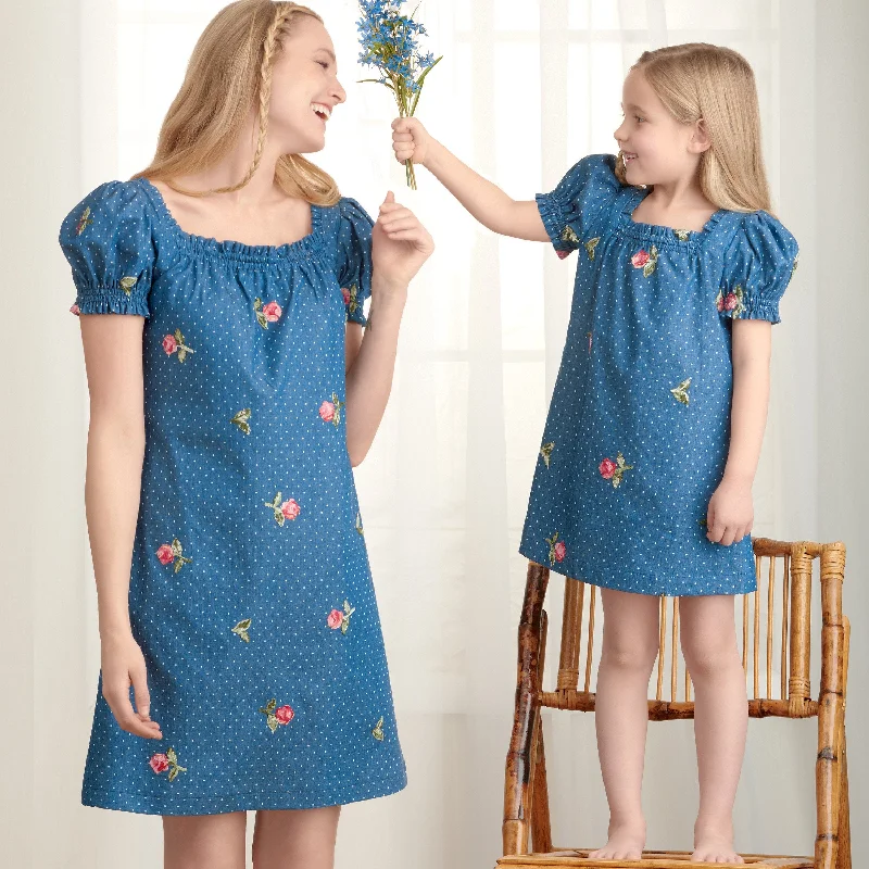 Simplicity Sewing Pattern S9316 Mother and Daughter Dresses