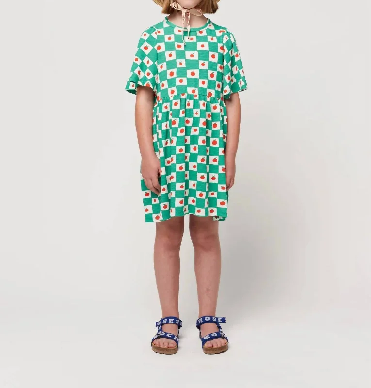 Tomato Ruffle Sleeve Dress In Off White