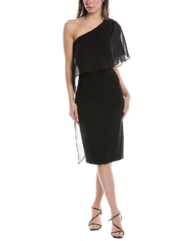 Adrianna Papell Sheath Off The Shoulder Dress