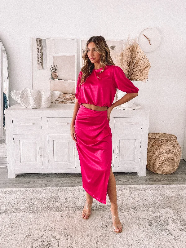 Krissa Skirt - Hot Pink