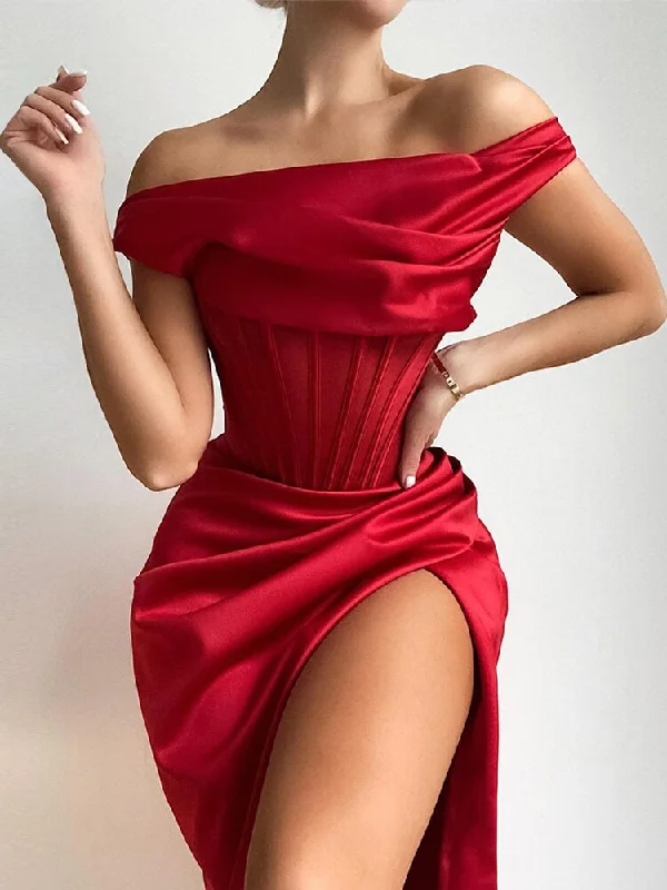 Women High Split Party Dress