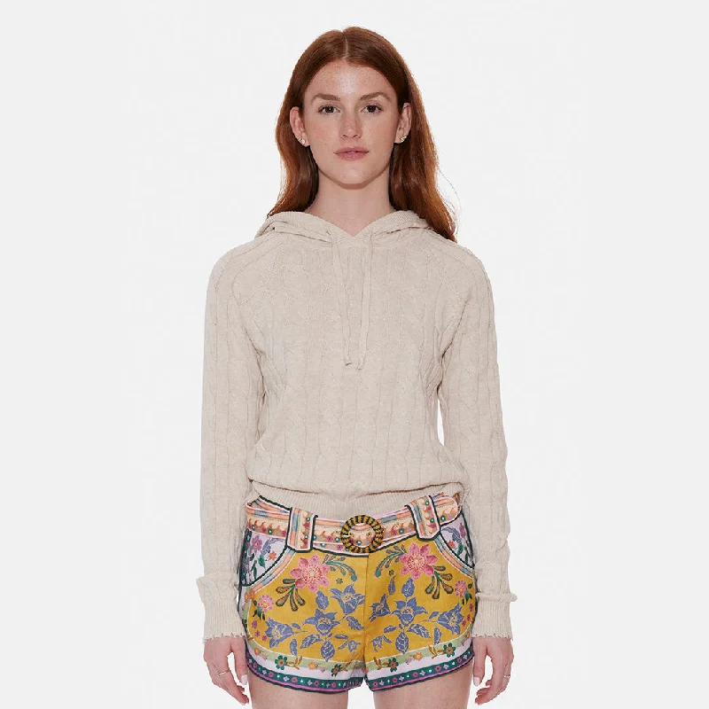 Clay Cable Hoodie Oatmeal