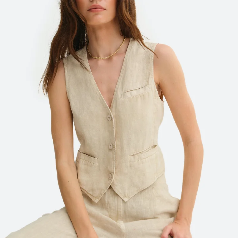 Organic Linen Vest