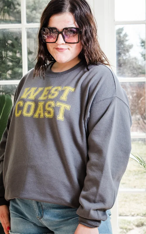 West Coast Sweatshirt - Charcoal**