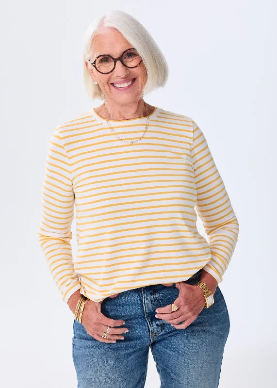 Marigold & White Stripe