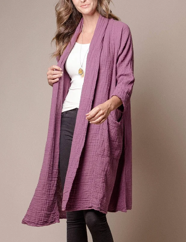 Brenley Wrap Jacket - Plum