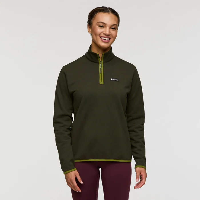 Women's Envo Fleece Quarter-Zip Pullover - Heather Woods