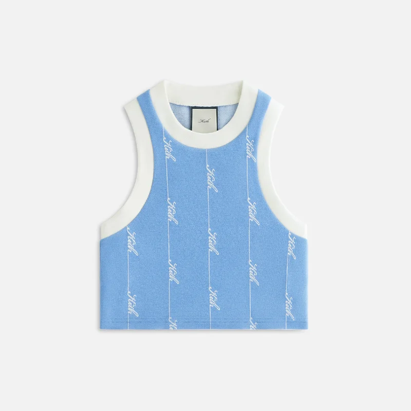 Kith Women Tiana Pique Logo Knit Tank -  Calypso