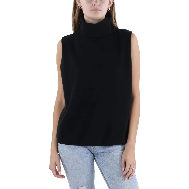 Lauren Ralph Lauren Womens   Cashmere Turtleneck Tank Top Sweater