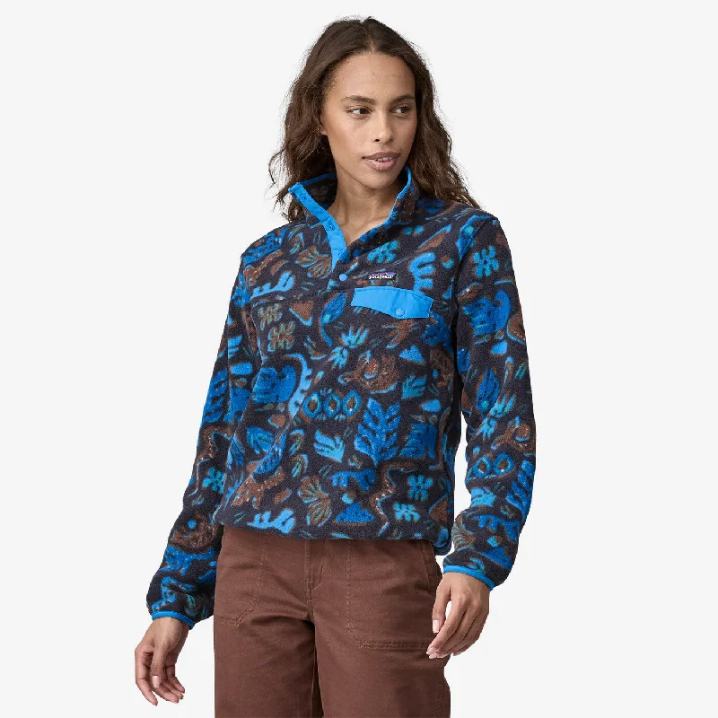Women's Lightweight Synchilla Snap-T Fleece Pullover - Across Oceans: Pitch Blue