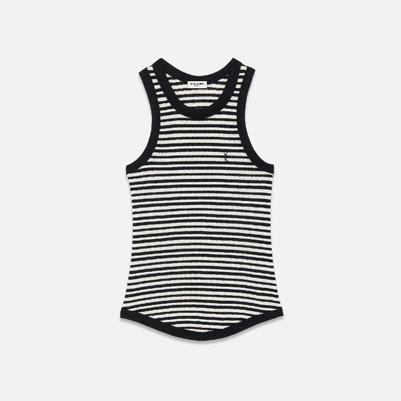 Saint Laurent Tank Top Bord Cote - Noir Naturale