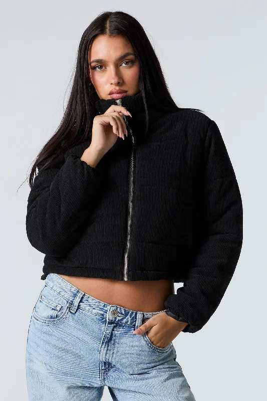 Corduroy Puffer Jacket