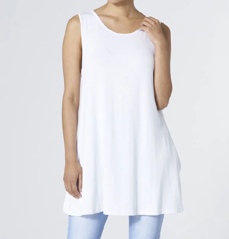 COCO & CARMEN WHITE DENISE LONG SWING REVERSIBLE TANK