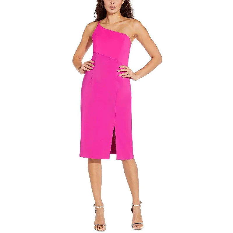 Aidan Mattox Womens Scuba Mini Sheath Dress