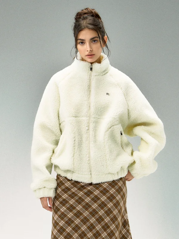 Womens Lambswool Berber coat for women 2024 autumn and winter new thickened cotton coat