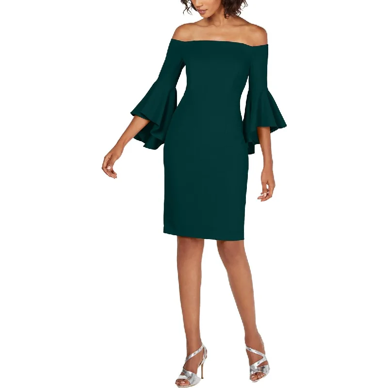 Calvin Klein Womens Boning Above Knee Sheath Dress