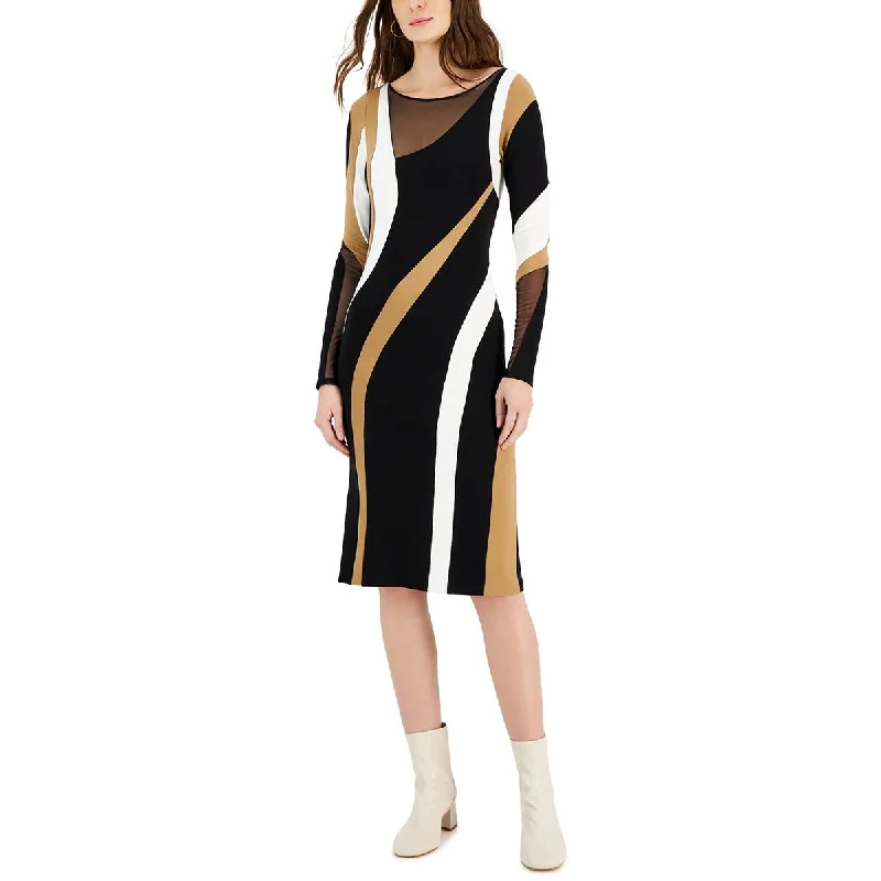Donna Karan Womens Crepe Sheath Dress