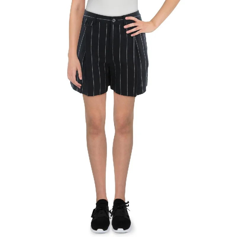 Lauren Ralph Lauren Womens Linen Mini Casual Shorts