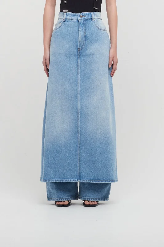 Jean Paul Gaultier Denim Pant Skirt