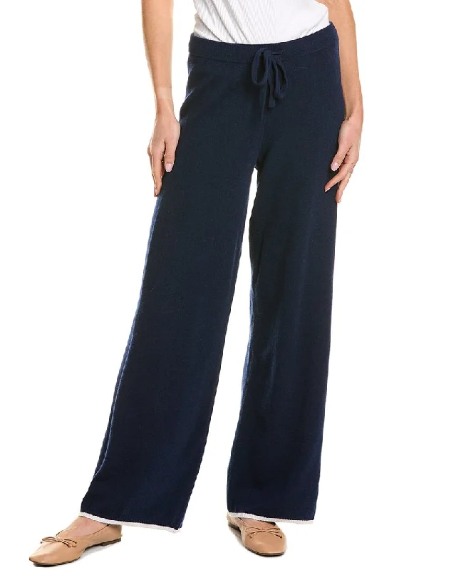 Monrow Wide Leg Wool & Cashmere-Blend Sweatpant