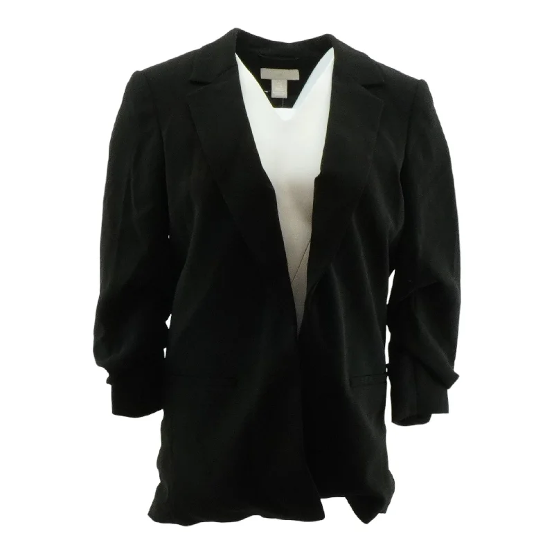 Black Solid Blazer
