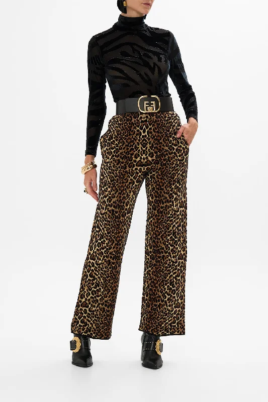 JACQUARD STRAIGHT LEG KNIT PANT AMSTERGLAM