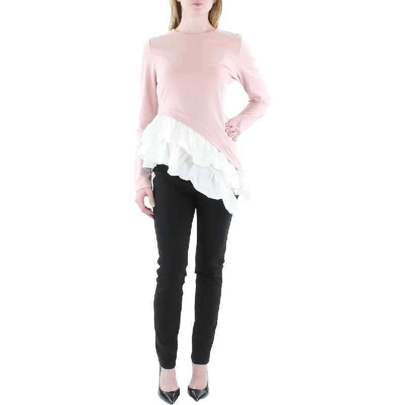 CQ by CQ Womens Asymmetric Layered Blouse