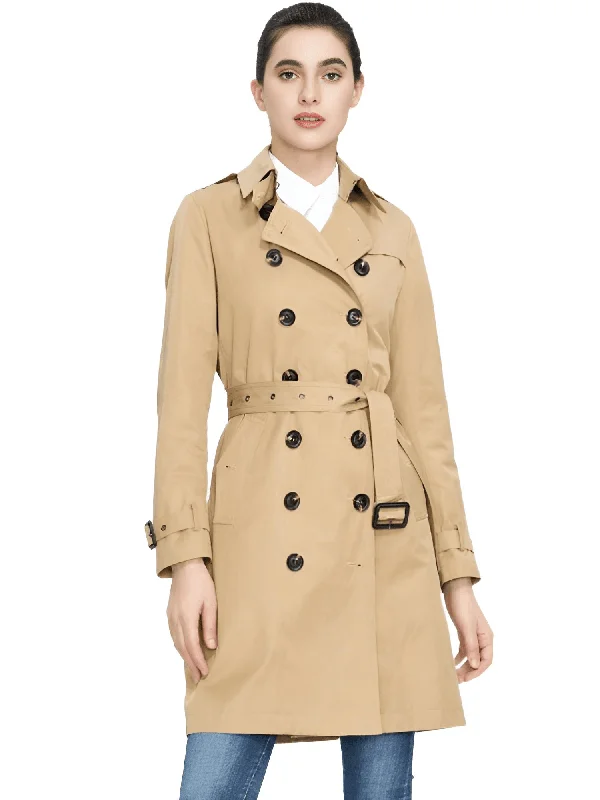 Double Breasted Women's Trench Coat