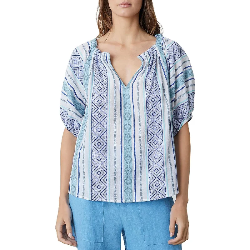 Velvet Womens Boho Cotton Blouse