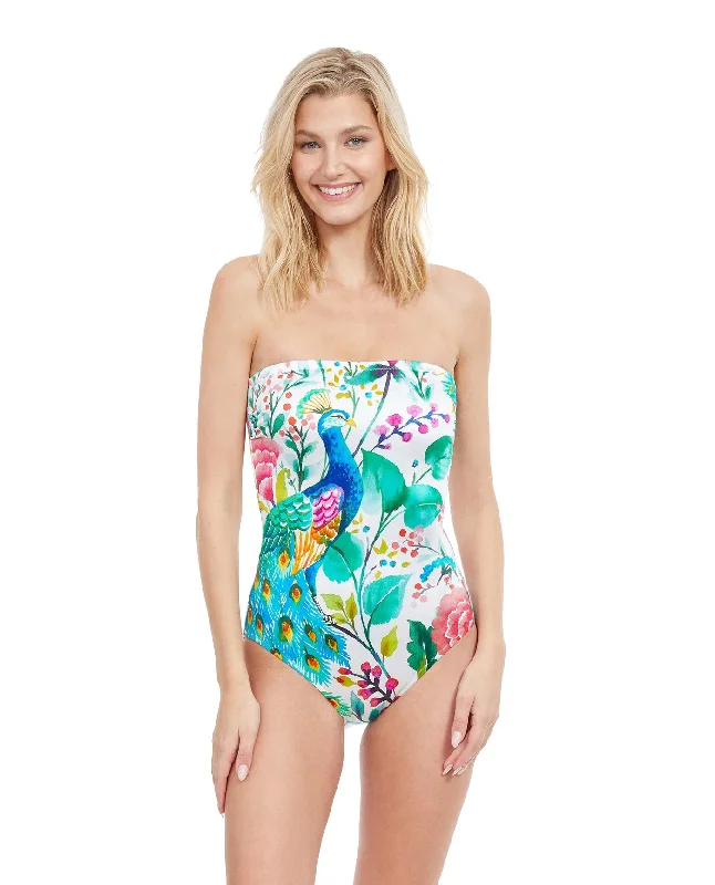 Gottex Mayurika Bandeau Strapless One Piece Swimsuit