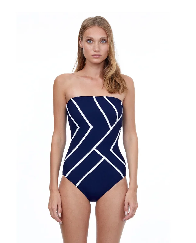 GOTTEX MIRAGE NAVY AND WHITE