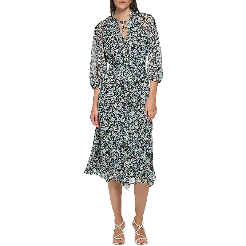 Karl Lagerfeld Paris Womens Chiffon Sundress
