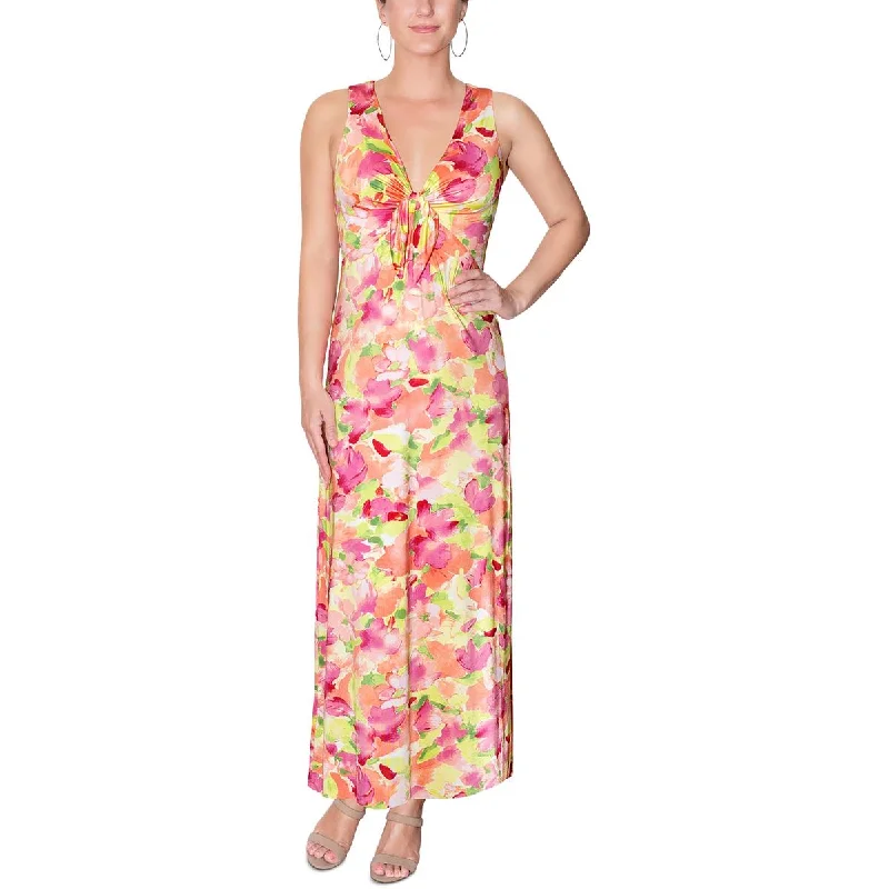 Rachel Rachel Roy Womens Floral Print Slinky Sundress
