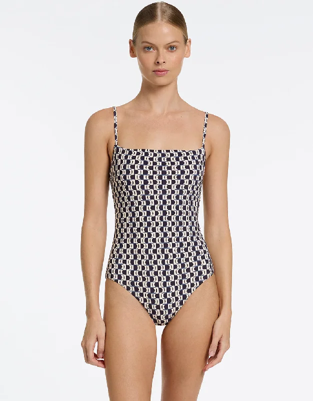 Rio Minimal Tank Swimsuit - Ink