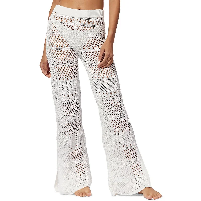 Solid & Striped Womens Logan Open Stitch Crochet Cover-Up