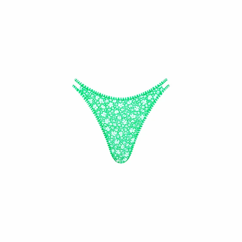 Twin Strap Cheeky Bikini Bottom - Tequila Spritz