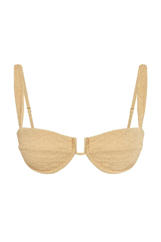 Cala Roja Top - Raffia Summer Plaid