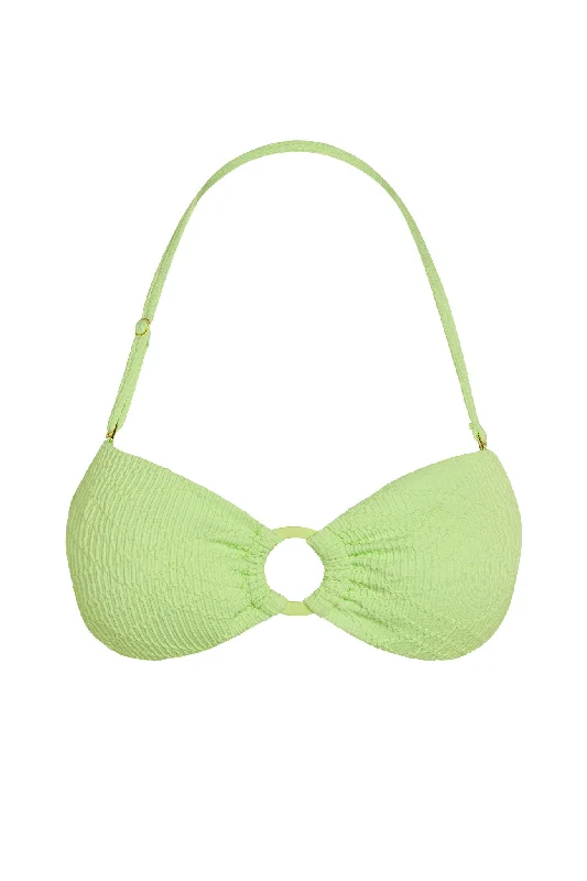 Costa Rica Top - Honeydew Summer Plaid