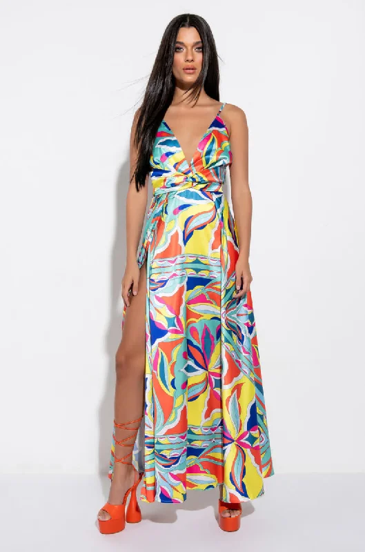 SUMMER TIME FINE HIGH SLIT JUMPSUIT