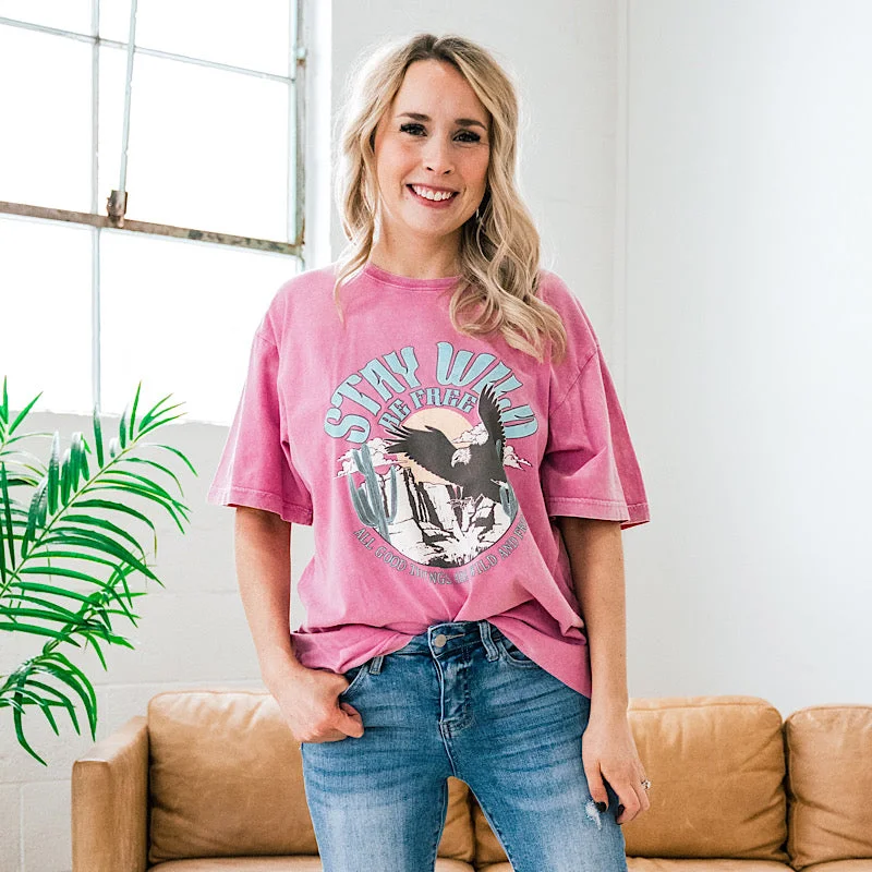 Stay Wild Be Free Boyfriend Tee FINAL SALE