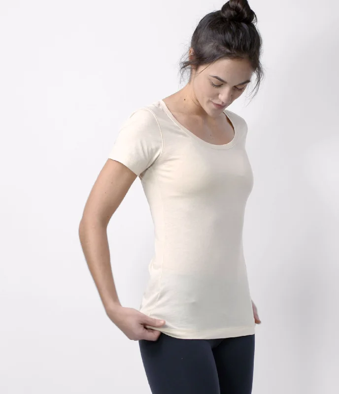 Pima Scoop Neck Tee