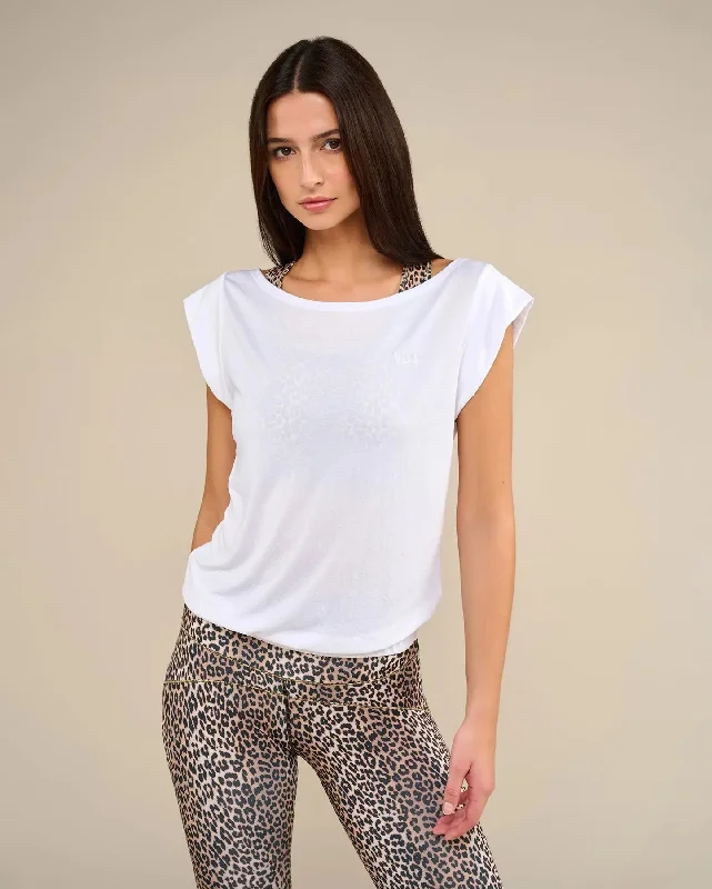 SOFTEE White Yoga T-Shirt